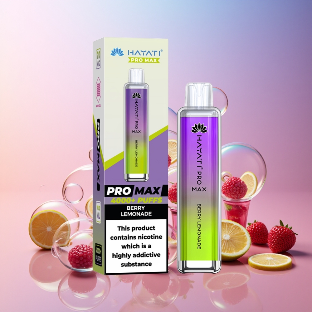 Hayati Pro Max 4000 Puffs Einweg-Vape Beeren-Limonade – 1400mAh, 2ml Tank, 5% Nikotin, Schweiz Großhandel