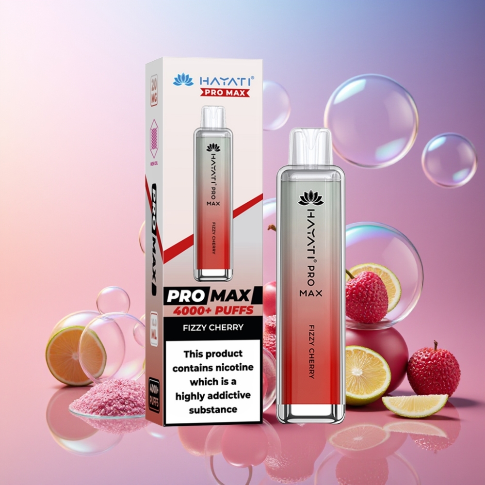 Hayati Pro Max 4000 Puffs Einweg-Vape Fruchtige Kirsche – 2ml Tank, 1400mAh Akku, Schweiz Großhandel