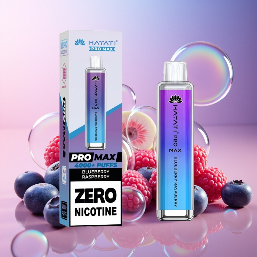Hayati Pro Max 4000 Puffs Einweg-Vape Heidelbeere-Himbeere – 1400mAh, 2ml Tank, TPD-konform, Schweiz Großhandel