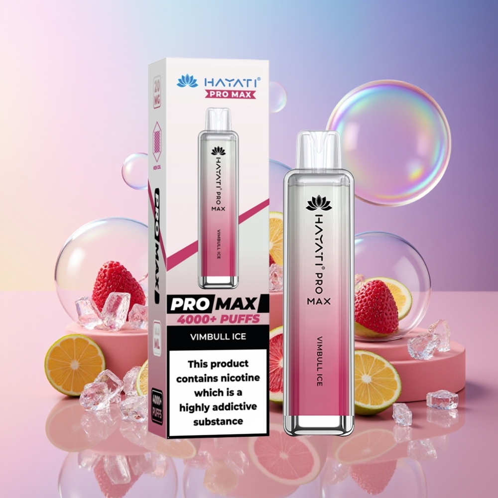Hayati Pro Max 4000 Puffs Einweg-Vape Schweiz Großhandel – 1400mAh Akku, 2ml Tank, 5% Nikotin, Vimbull-Eis Geschmack, TPD-konform