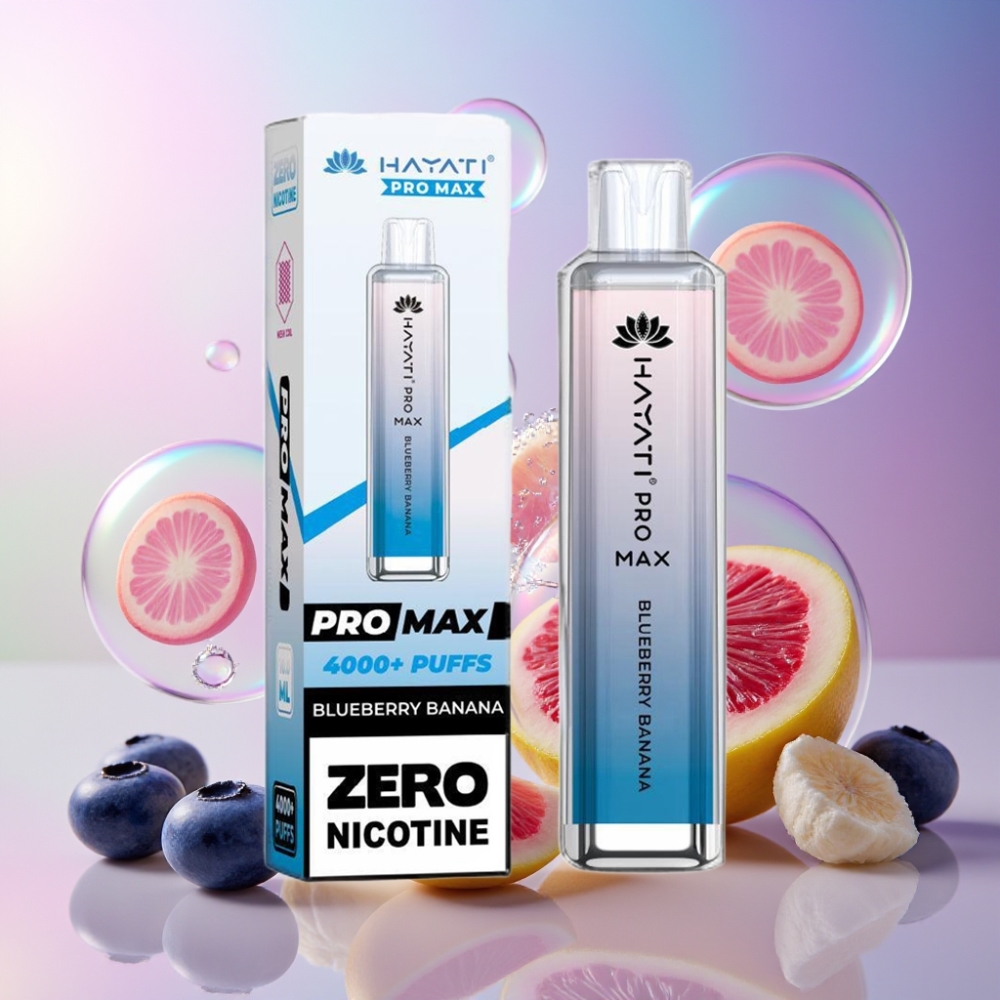 Hayati Pro Max 4000 Puffs Einweg-Vape Schweiz Großhandel – Blaubeere Banane, 1400mAh Akku, 2ml Tank, TPD-konform