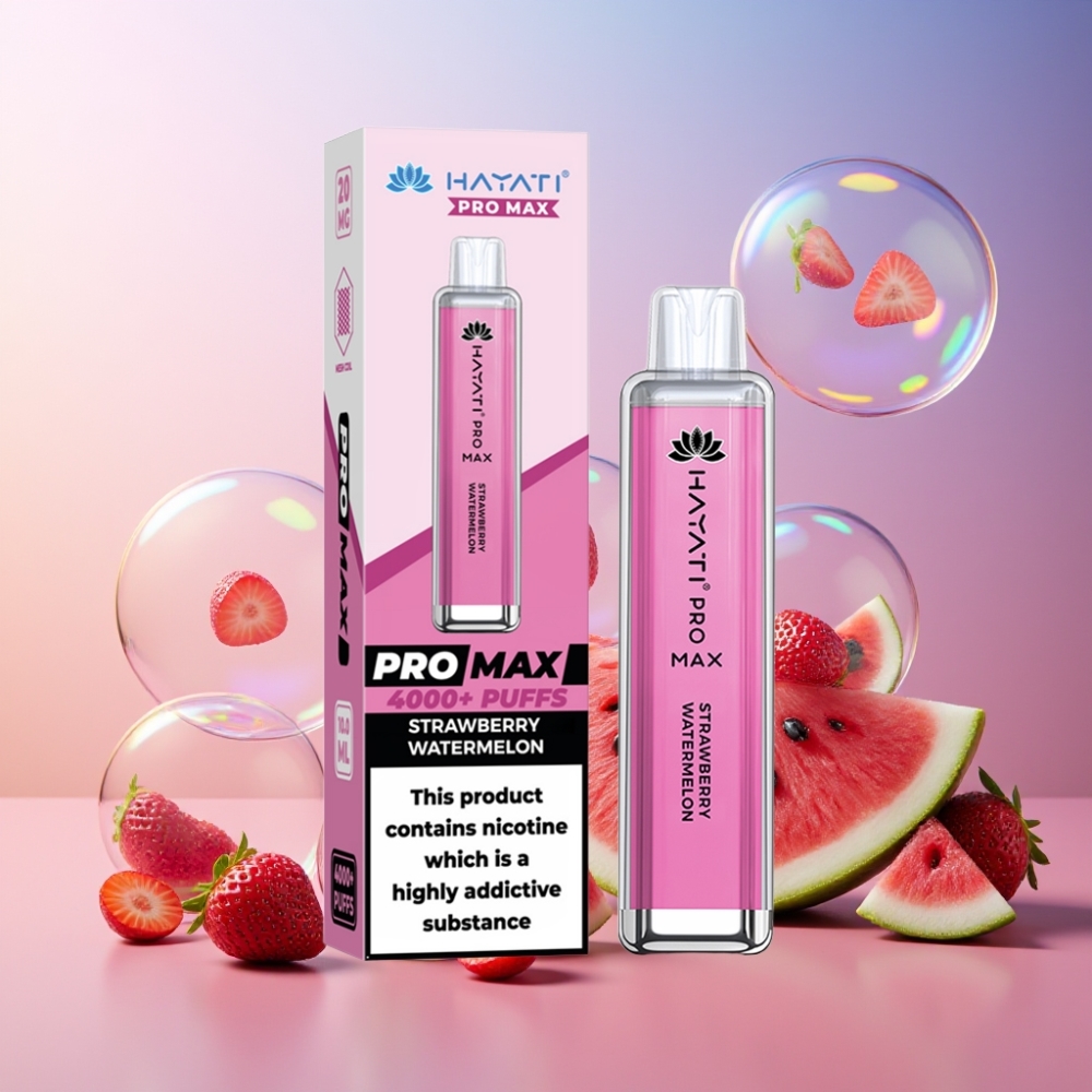 Hayati Pro Max 4000 Puffs Schweiz Großhandel – 1400mAh, 2ml/10ml, Erdbeer-Wassermelone, TPD-konform