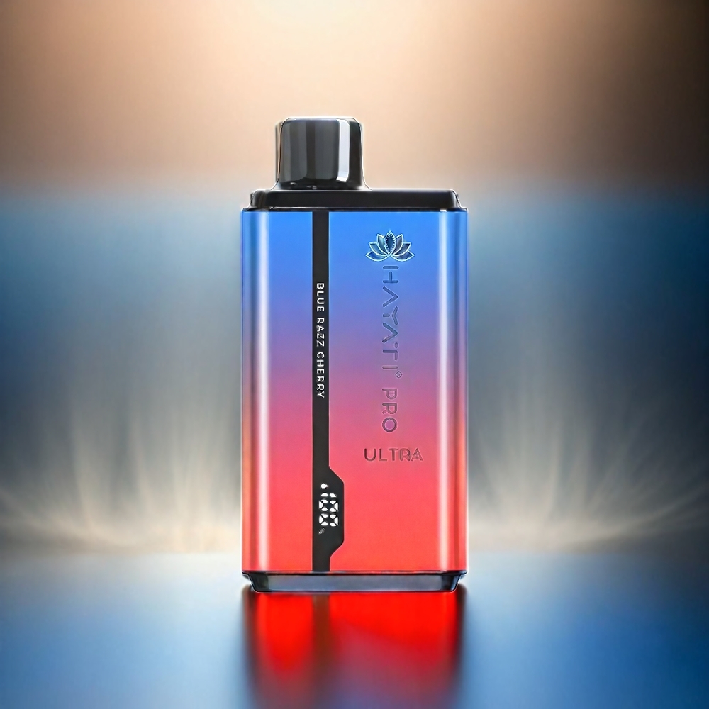 Hayati Pro Ultra 15000 Puffs Blue Razz Cherry Schweiz Großhandel – 15000+ Puffs, 850mAh, 2 12ml, 2% Nikotin