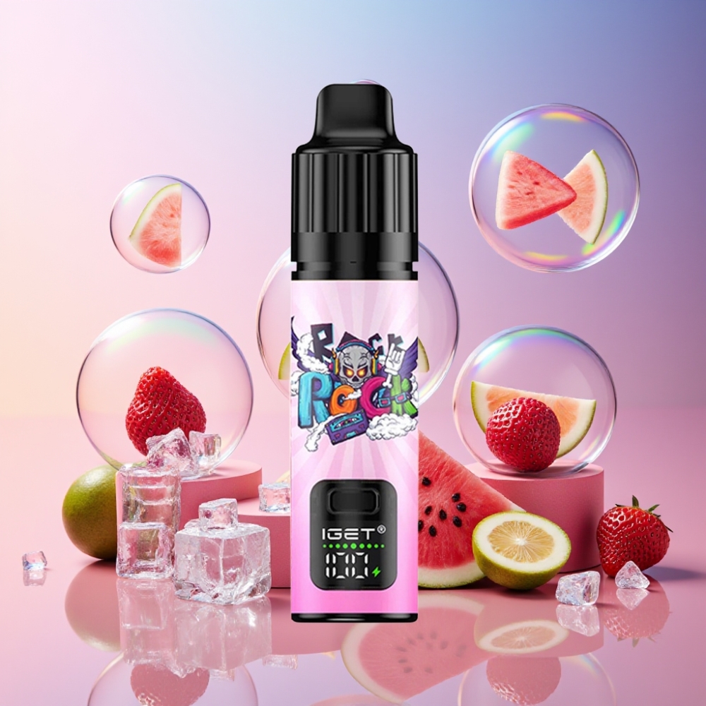 IGET BAR PLUS S3 POD 10000 Puffs Einweg-Vape Erdbeer Wassermelone Eis – 5% Nikotin, 18 ml, 950 mAh, Schweiz Großhandel