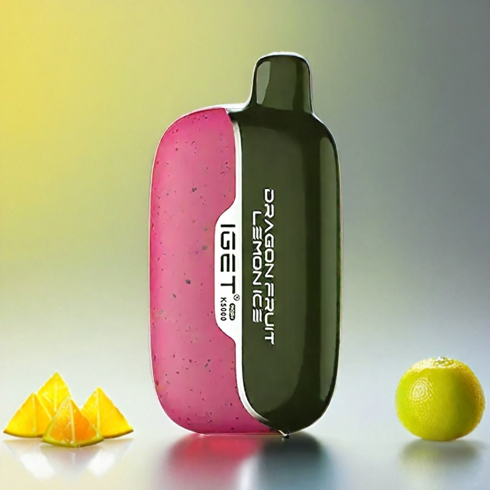 Iget Moon K5000 Puffs Dragonfruit Zitrone Eis Schweiz großhandel - 5000 Puffs, 1.35 Ohm Mesh Coil, 49.5x25.3x99.4 mm