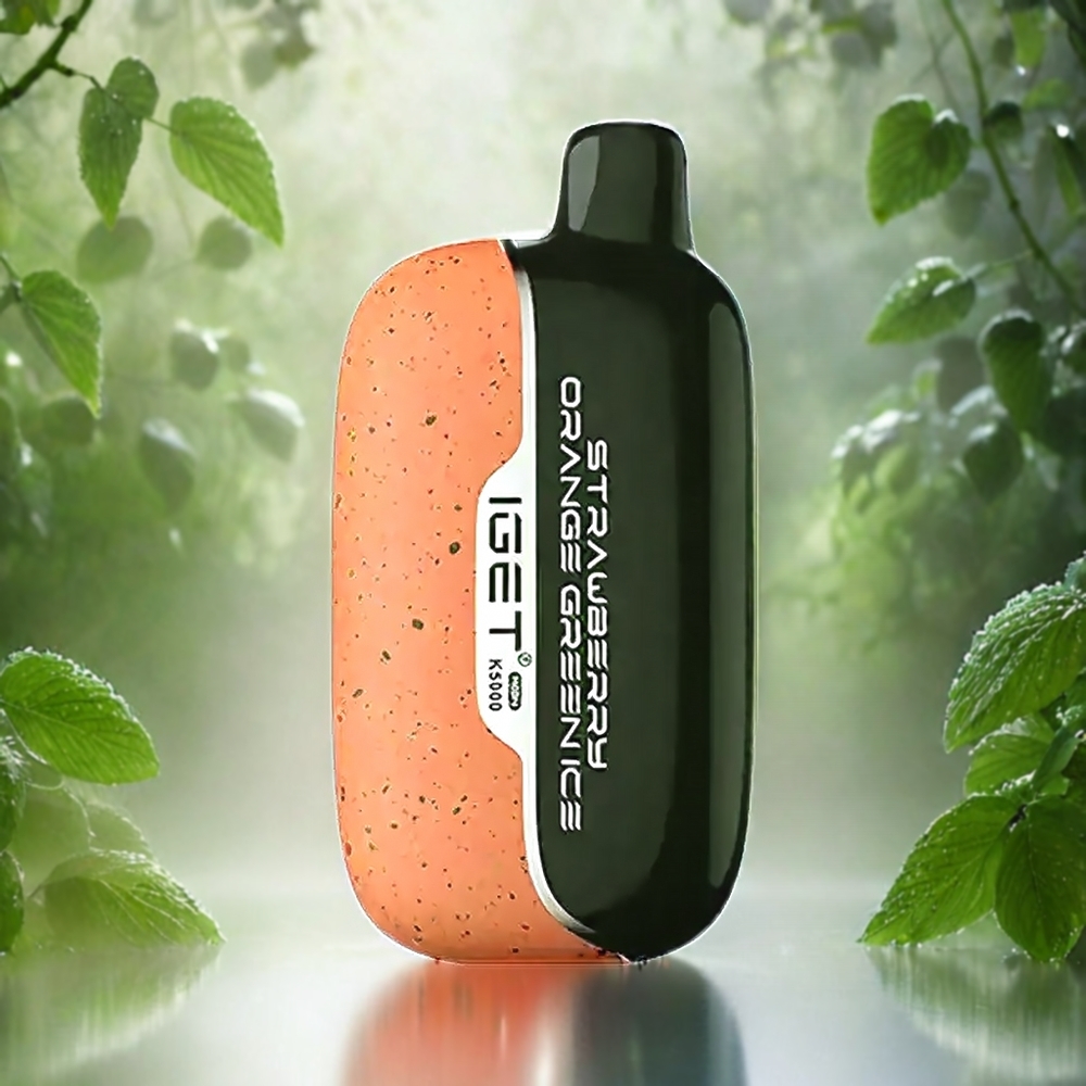 Iget Moon K5000 Puffs Erdbeere Orange Green Ice Schweiz Großhandel - 5000 Puffs, 1.35 Ohm Mesh Coil, 81.5 g