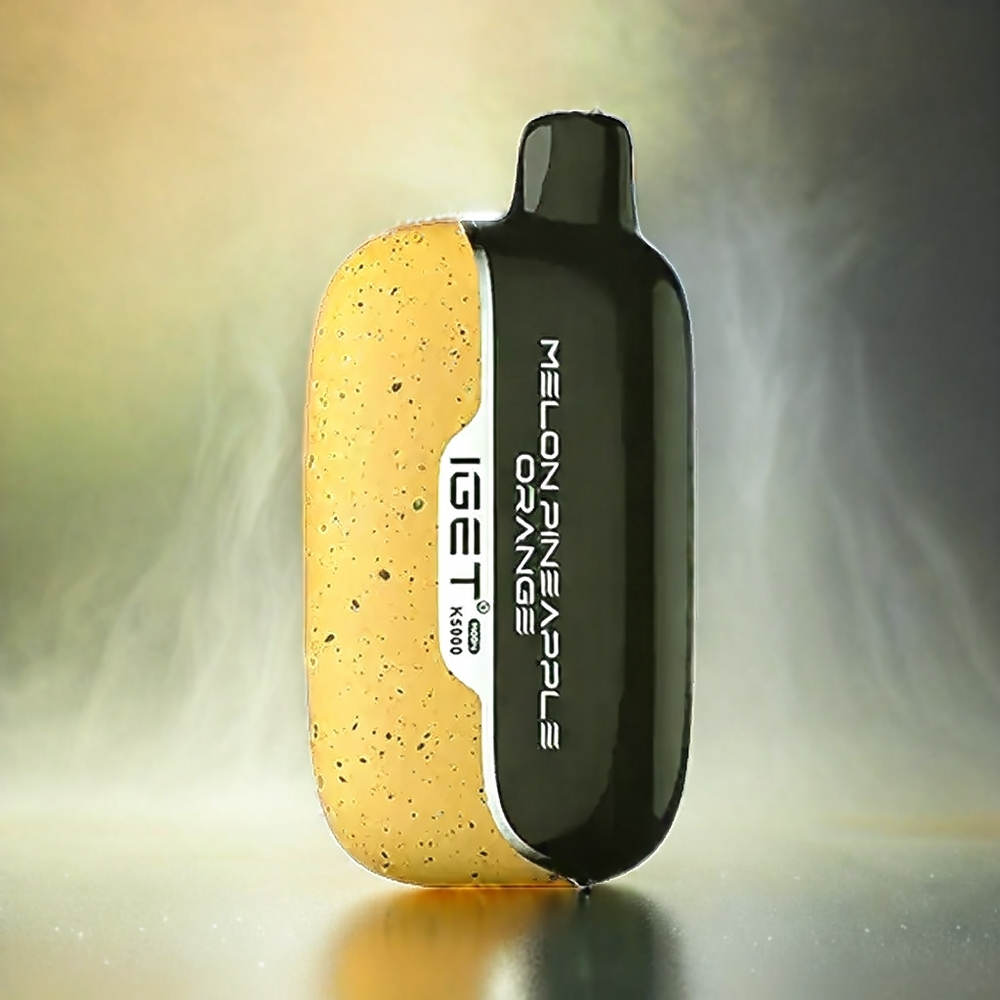 Iget Moon K5000 Puffs Melone Ananas Orange Schweiz Großhandel – 5000 Puffs, 1.35 Ohm Mesh Coil, PC-Material