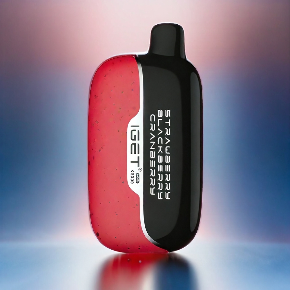 Iget Moon K5000 Puffs Vape Erdbeere Brombeere Cranberry Schweiz Großhandel mit 5000 Puffs, Mesh Coil 1.35 Ohm, Größe 49.5x25.3x99.4 mm