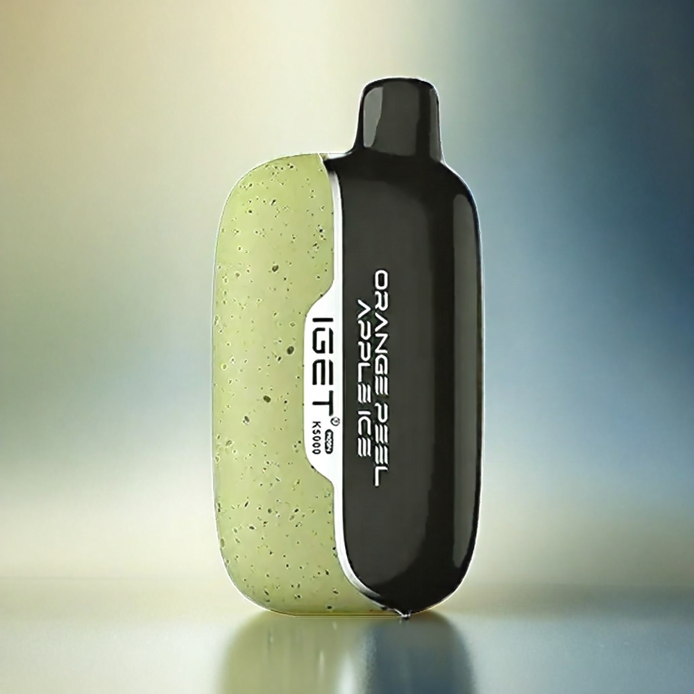 Iget Moon K5000 Puffs Vape Orange Peel Apple Ice Schweiz Großhandel – 5000 Puffs, 1.35 Ohm Mesh Coil, 81.5 g