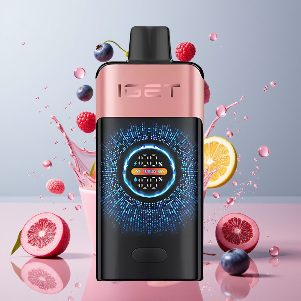 IGET ONE 12000 Puffs Einweg-Vape Blaubeere Himbeere – 2700 mAh, 0.6 Ohm Dual Mesh Coil, Schweiz Großhandel