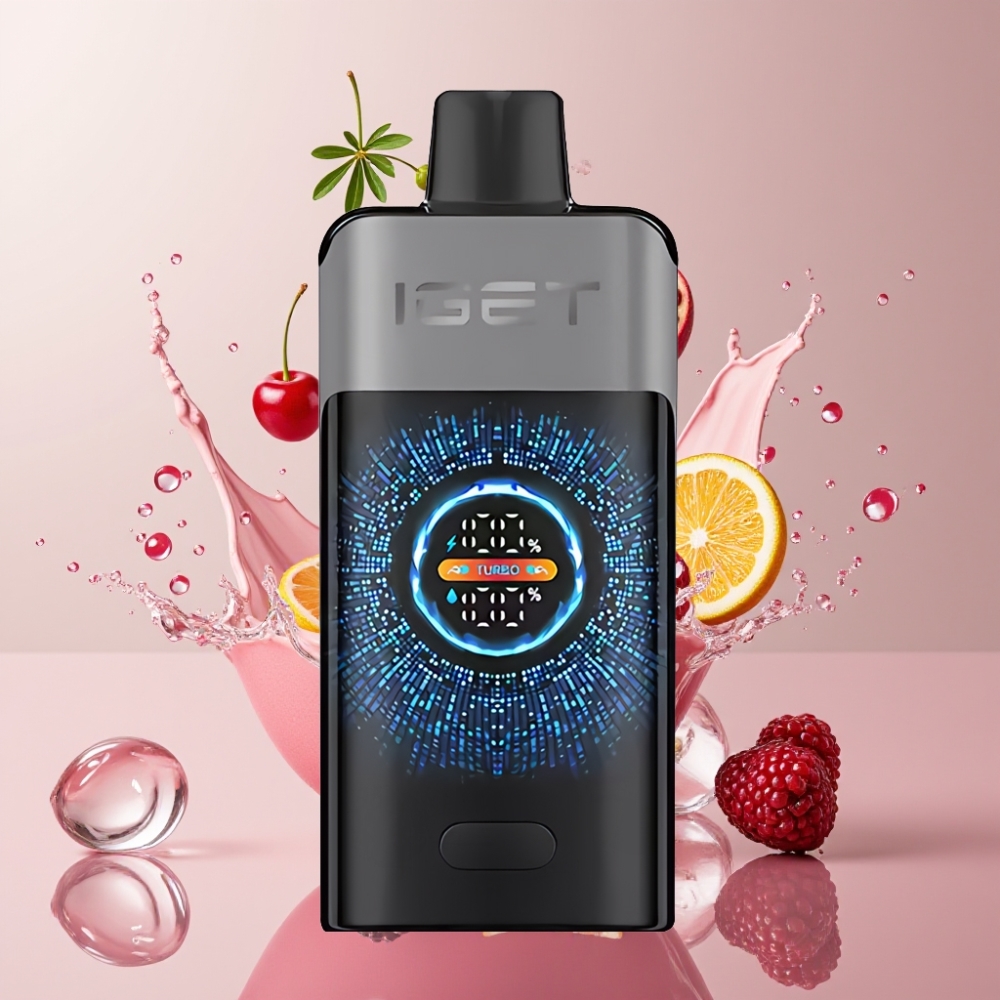 IGET ONE 12000 Puffs Einweg-Vape Brombeere Kirsche Granatapfel – 2700 mAh, 0.6 Ohm Dual Mesh Coil, Schweiz Großhandel