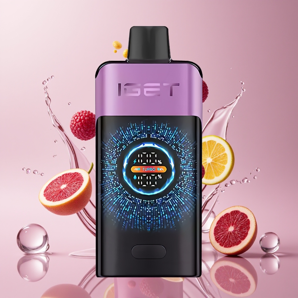IGET ONE 12000 Puffs Einweg-Vape Chupa Chups Traube – 2700 mAh, 0.6 Ohm Dual Mesh Coil, Schweiz Großhandel