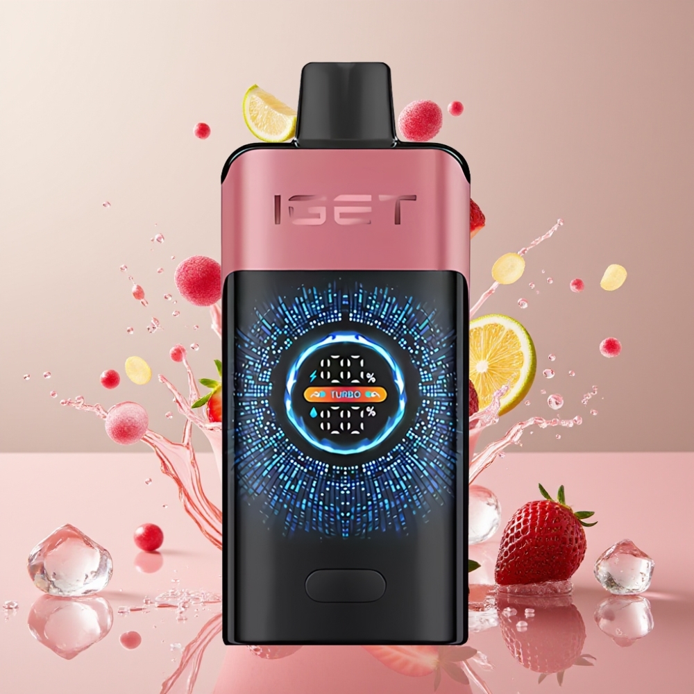 IGET ONE 12000 Puffs Einweg-Vape Erdbeer Granatapfel Eis – 12000 Züge, 2700 mAh, Dual Mesh Coil, Schweiz Großhandel