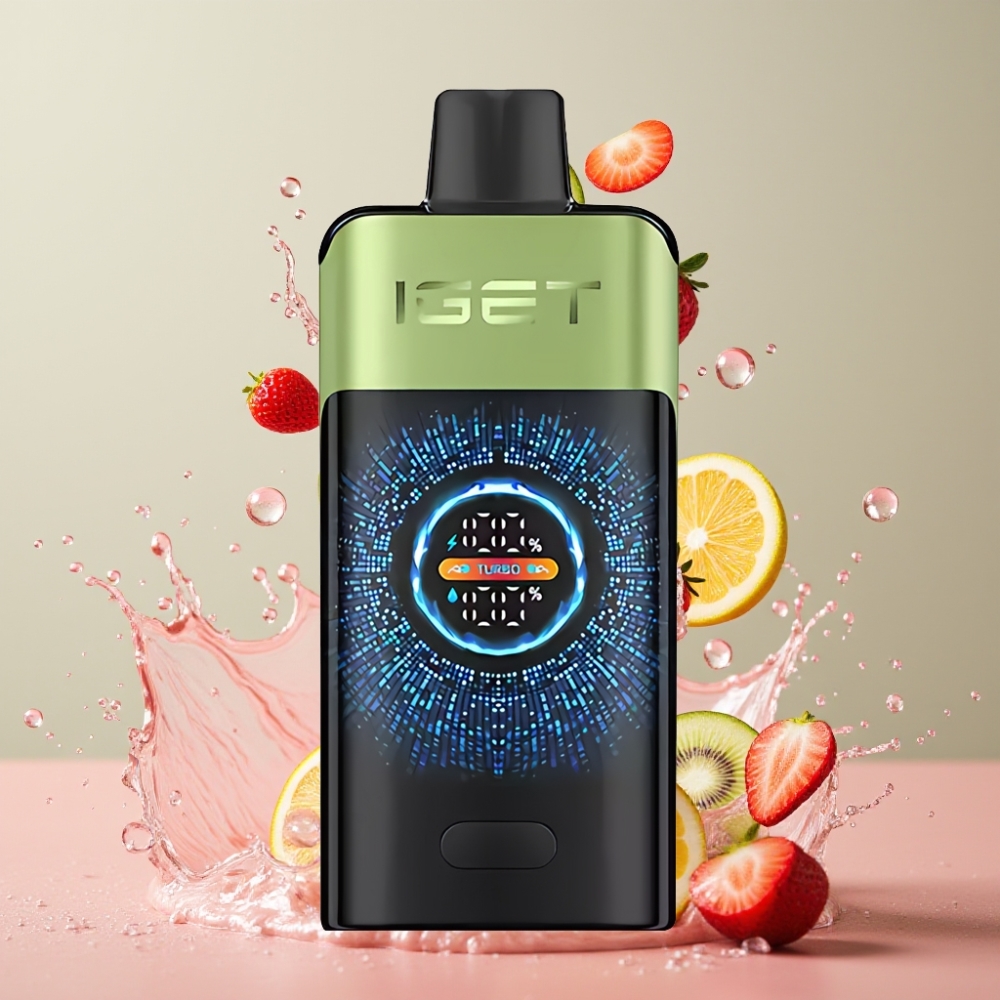 IGET ONE 12000 Puffs Einweg-Vape Erdbeere-Kiwi-Eis – 2700 mAh, 0.6 Ohm Dual Mesh Coil, Schweiz Großhandel