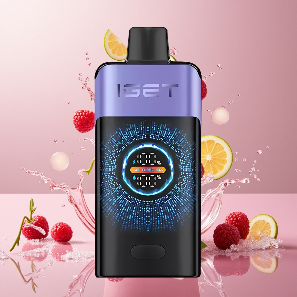 IGET ONE 12000 Puffs Einweg-Vape Himbeer Traube Eis - 2700 mAh, 0.6 Ohm Dual Mesh Coil, Schweiz Großhandel