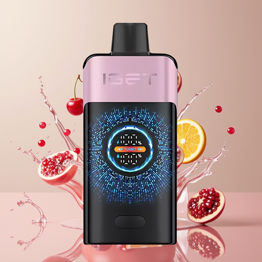 IGET ONE 12000 Puffs Einweg-Vape Kirsch-Granatapfel – 2700 mAh, 0.6 Ohm Dual Mesh Coil, Schweiz Großhandel