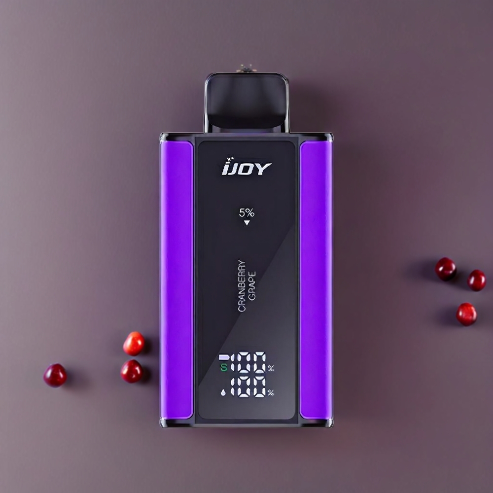 IJOY Captain 10000 Puffs Einweg-Vape Cranberry Grape (Preisfüllung 18ml, 5% Nikotin, Type-C Ladung) Schweiz Großhandel