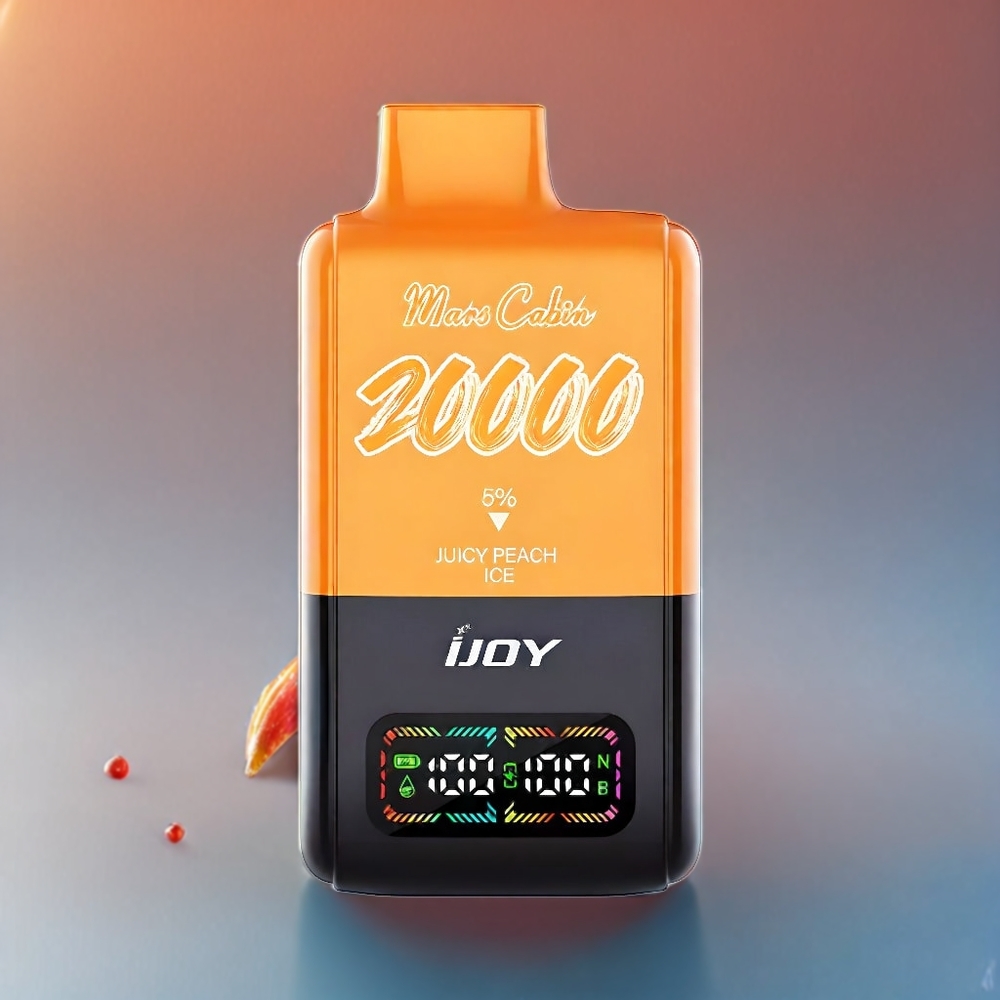 IJOY Mars Cabin 20000 Puffs Einweg-Vape Juicy Peach Ice (20ML, 50mg, 0.5 Ohm Dual Mesh, Schweiz Großhandel)