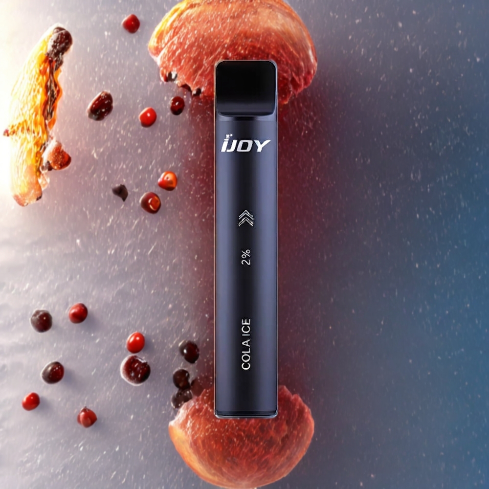 IJOY Mars Cabin 600 Puffs Wegwerf-Vape Schwarz – 2ml, 1.0 Ohm Mesh, Type-C, Schweiz Großhandel