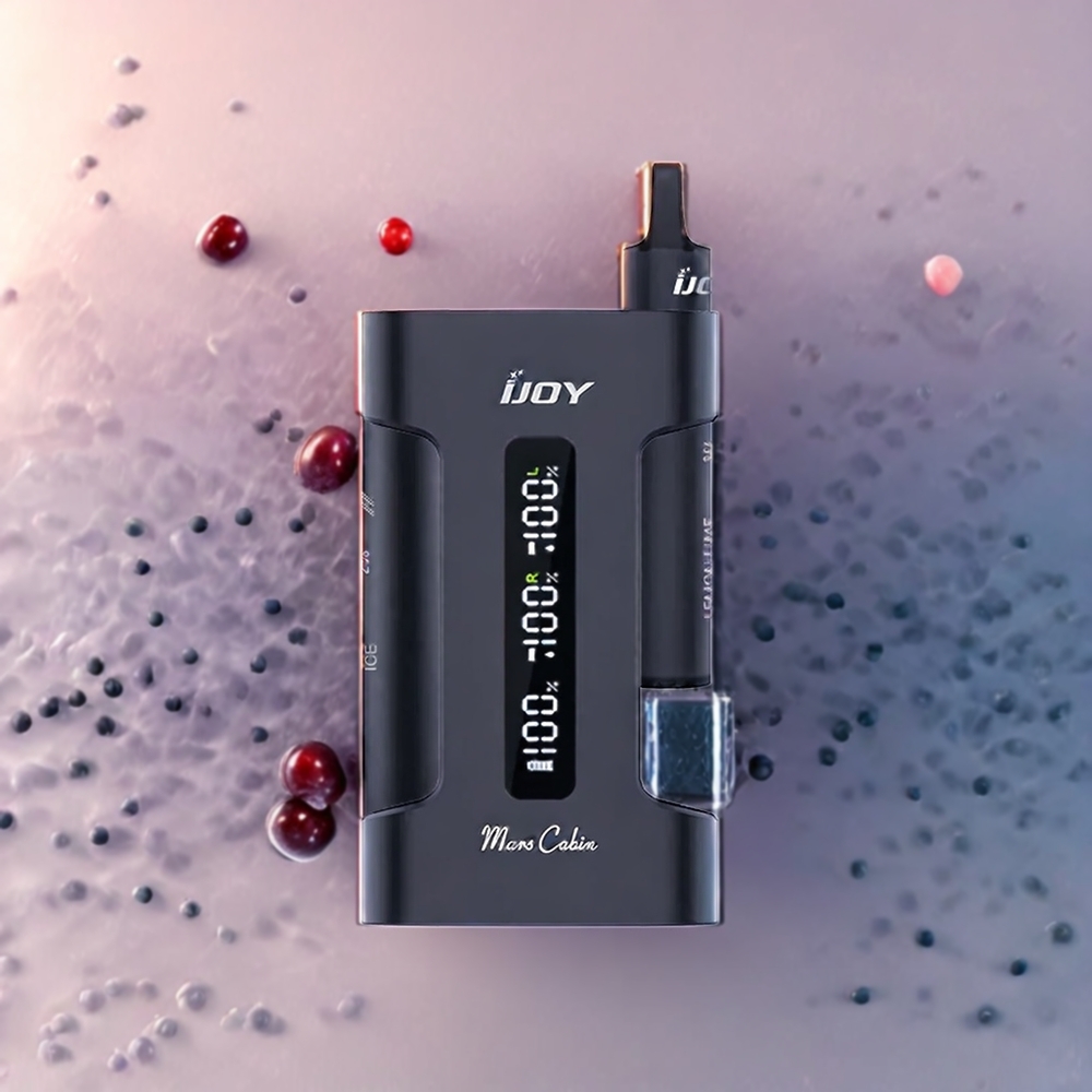 IJOY Mars Cabin 6000 Puffs Einweg-Vape Schwarz – 6000 Züge, 2x5ML, 50mg, Schweiz Großhandel