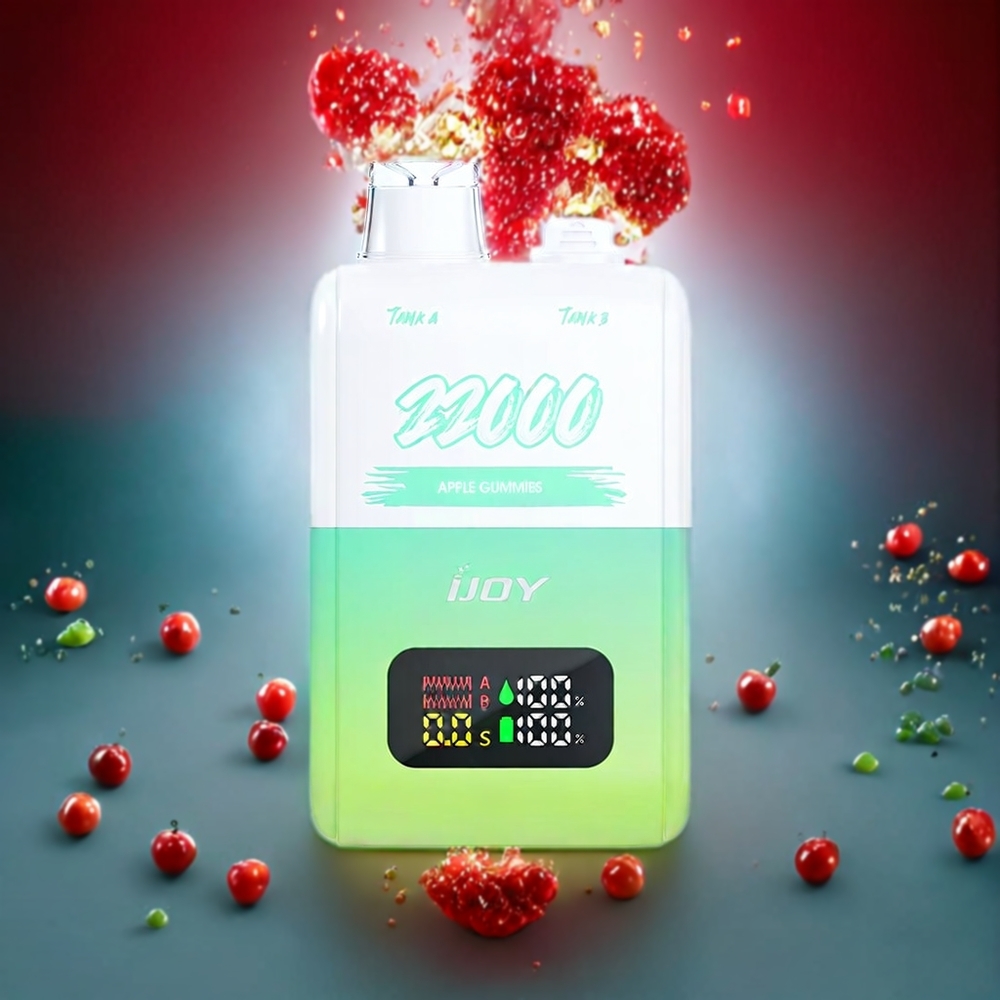 IJOY SD 22000 Puffs Einweg-Vape Apple Gummies – 15ML + 15ML, 50mg, Type-C, Schweiz Großhandel