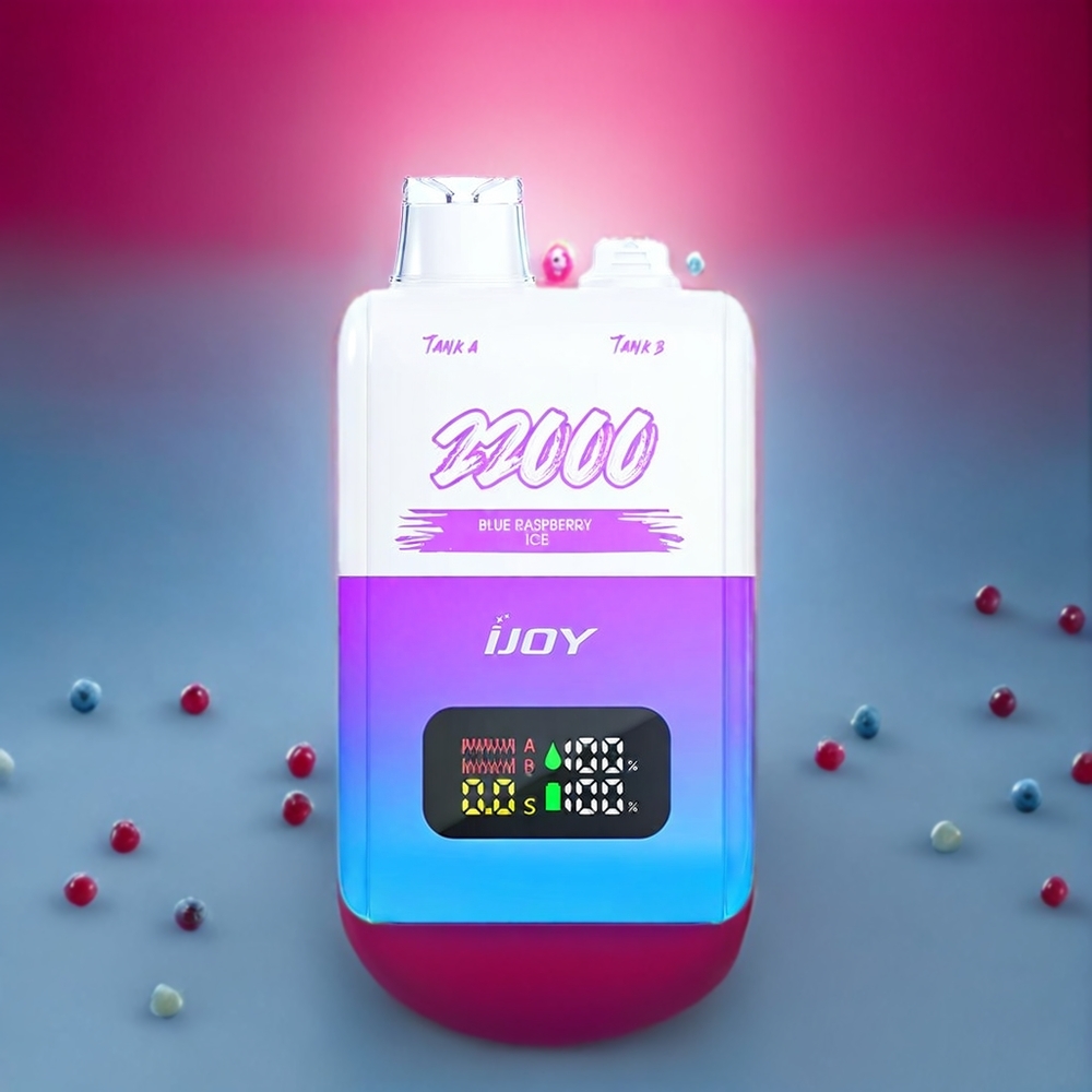 IJOY SD 22000 Puffs Einweg-Vape Blau-Himbeer-Eis – 22000 Puffs, 15ML + 15ML, Typ-C-Ladung, Schweiz Großhandel