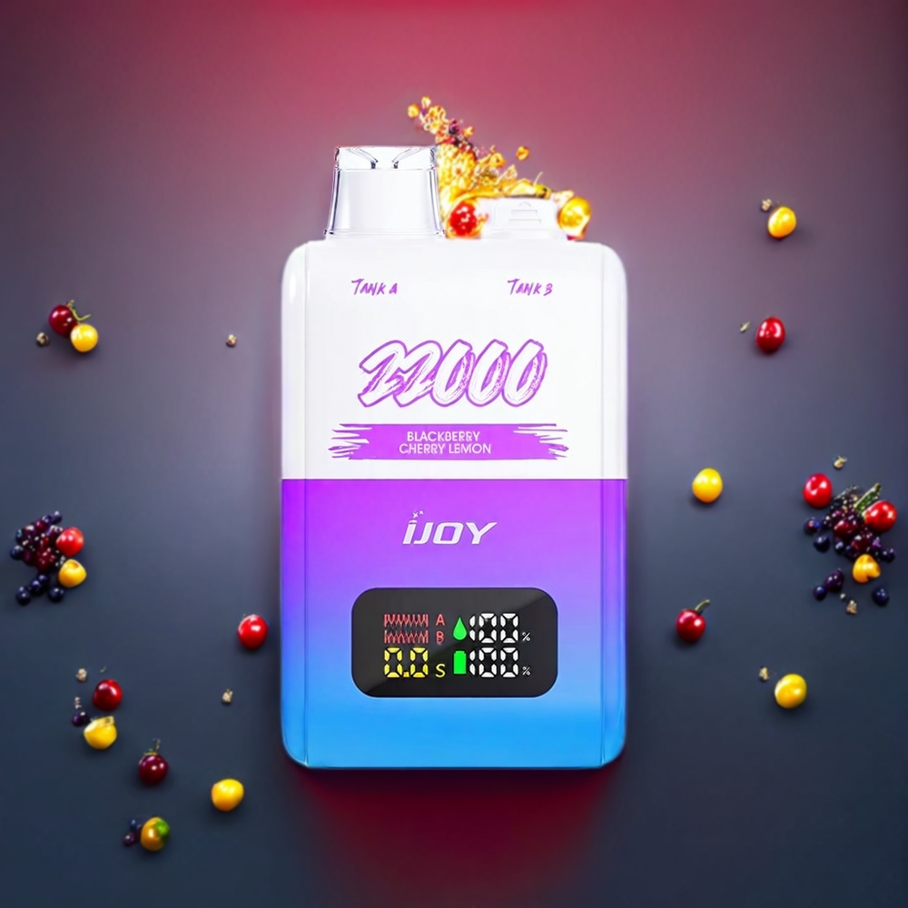 IJOY SD 22000 Puffs Einweg-Vape Brombeere-Kirsche-Zitrone – 15ML + 15ML, 650 mAh, Typ-C-Ladung, Schweiz Großhandel