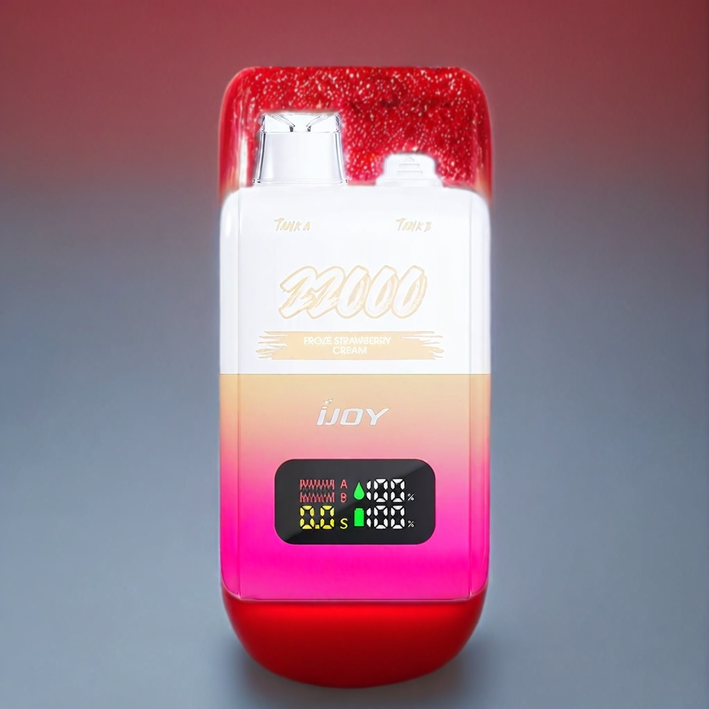 IJOY SD 22000 Puffs Einweg-Vape Froze Erdbeer Sahne – Schweiz Großhandel, 22000 Puffs, 30ML, 650 mAh, Typ-C-Ladung
