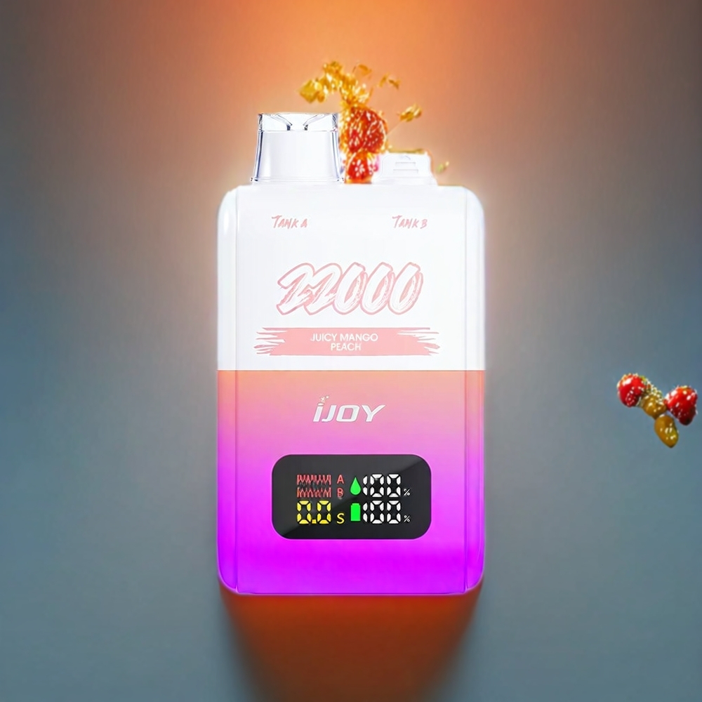 IJOY SD 22000 Puffs Einweg-Vape Juicy Mango-Pfirsich (22000 Puffs, 15ML+15ML, 650 mAh) Schweiz Großhandel
