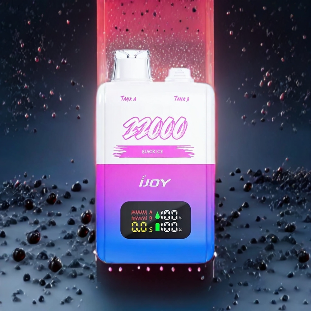 IJOY SD 22000 Puffs Einweg-Vape Schwarz Eis – 22000 Puffs, 15W, 650 mAh, Schweiz Großhandel