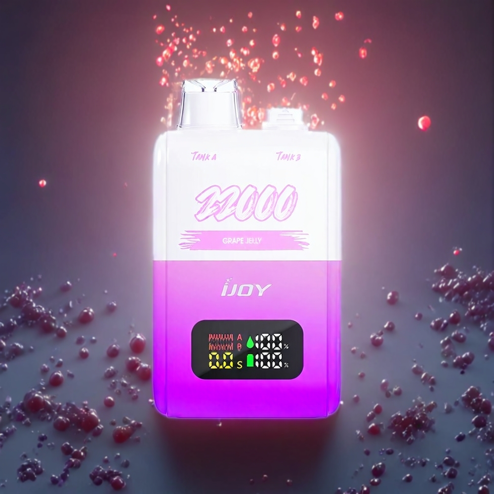 IJOY SD 22000 Puffs Einweg-Vape Traubengelee – 15ML + 15ML, 50mg, Type-C, Schweiz Großhandel