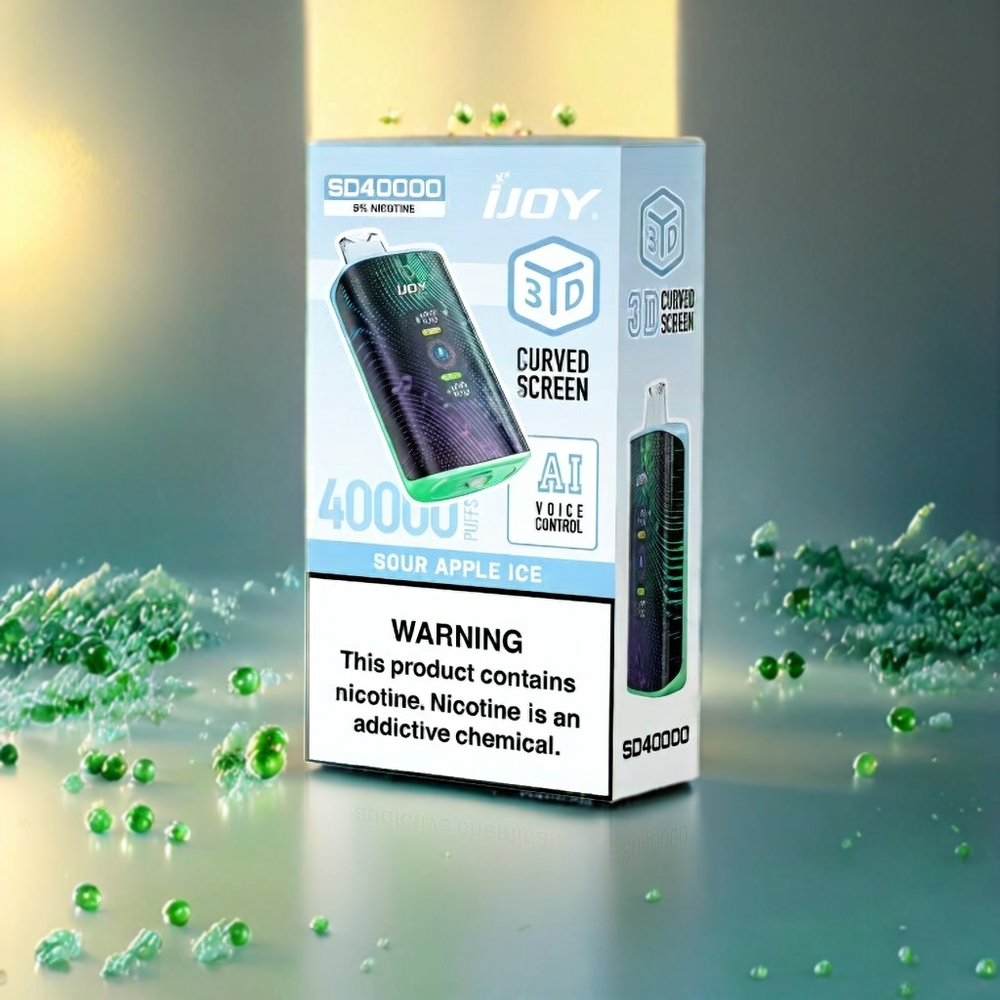 IJOY SD 40000 Puffs Einweg-Vape Sour Apple Ice (20ML, 750mAh, Typ-C, Schweiz Großhandel)