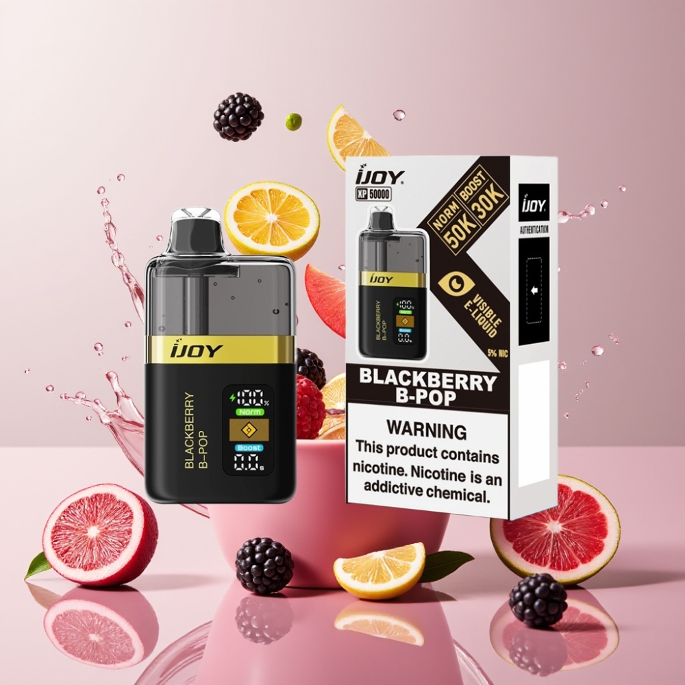IJOY XP50000 Einweg-Vape Brombeere B-Pop Schweiz Großhandel – 50000 Züge, 50mg/ml, 1000 mAh, Typ-C