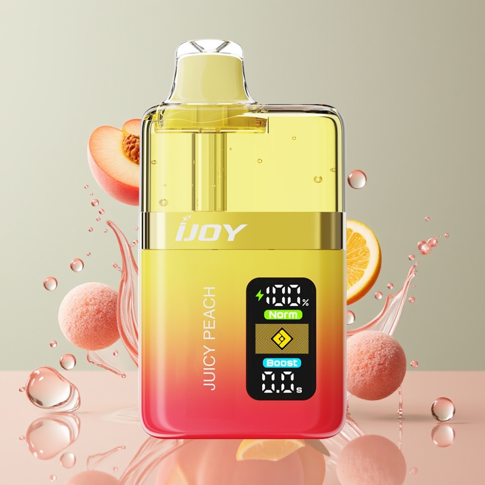 IJOY XP50000 Einweg-Vape Juicy Peach (Saftiger Pfirsich) - Schweiz Großhandel - 50000 Puffs, 50mg/ml, 1000 mAh, Typ-C