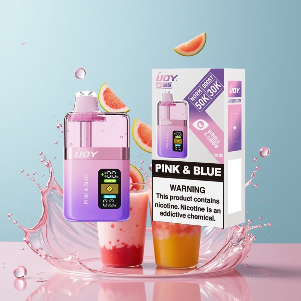 IJOY XP50000 Einweg-Vape Pink & Blau (Rosa & Blau) – Schweiz Großhandel, 50000 Züge, 50mg/ml, 1000 mAh