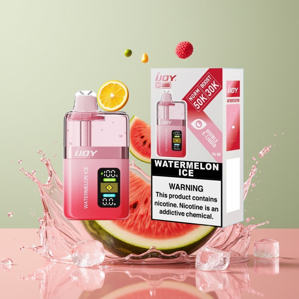 IJOY XP50000 Einweg-Vape Wassermelone Eis - 50000 Züge, 50mg/ml, 1000 mAh, Schweiz großhandel