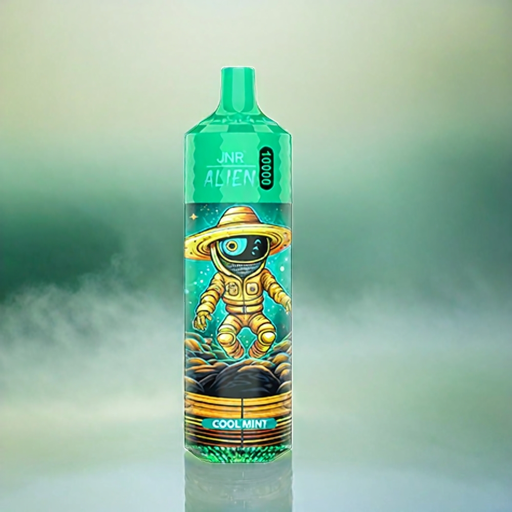 JNR Alien 10000 Puffs Cool Minze Schweiz Großhandel – 850mAh, 20ml, Type-C