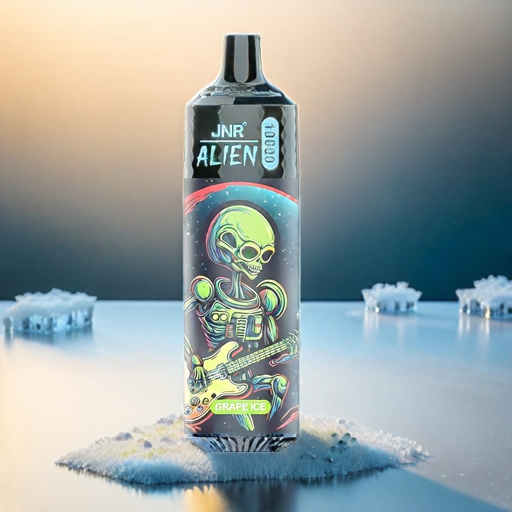 JNR Alien 10000 Puffs Grape Ice Schweiz Großhandel – 850mAh, 20ml, Type-C, RGB LEDs