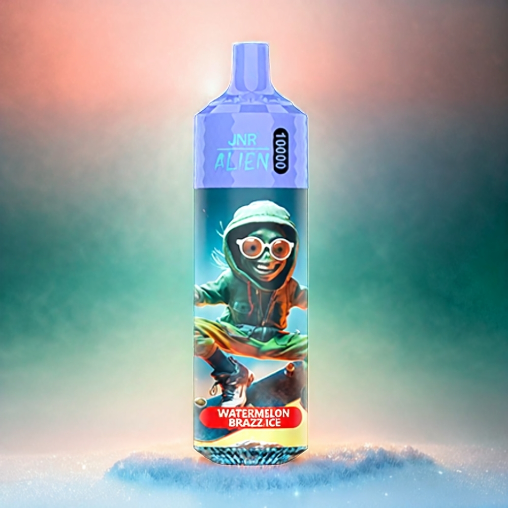 JNR Alien 10000 Puffs Schweiz Großhandel – 10000 Züge, 850mAh, 20ml E-Liquid, Typ-C Ladung, Watermelon Brazz Ice