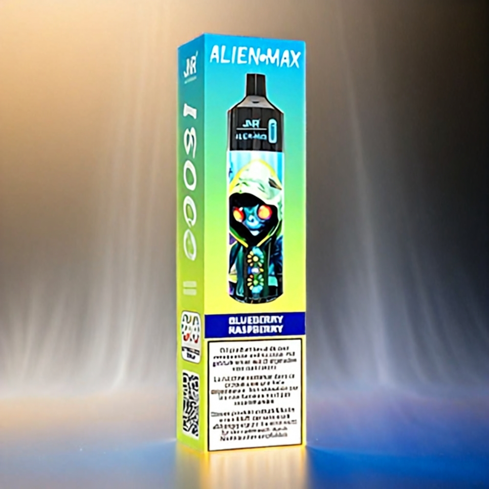 JNR Alien Max 18000 Puffs Blue Razz Cherry – Smart LED Display, Dual Mesh Coil, 28ml E-liquid, Schweiz Großhandel