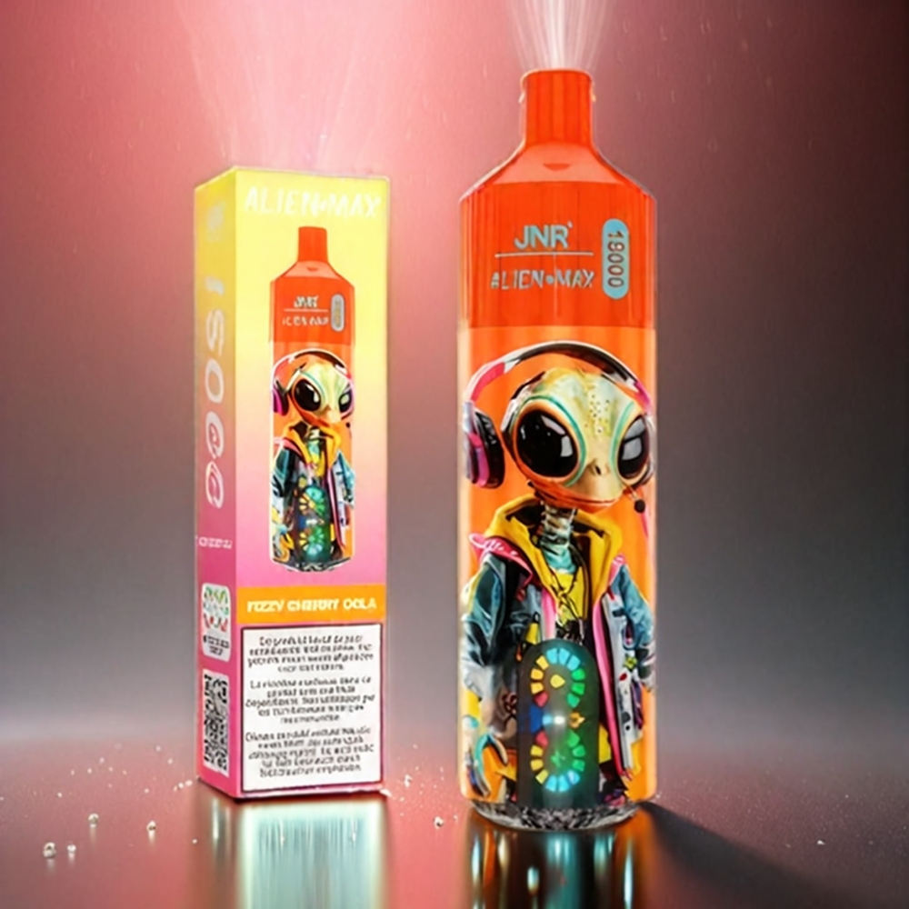 JNR Alien Max 18000 Puffs Fizzy Cherry Cola – Smart LED Display, Dual Mesh Coil, 28ml Swiss Großhandel
