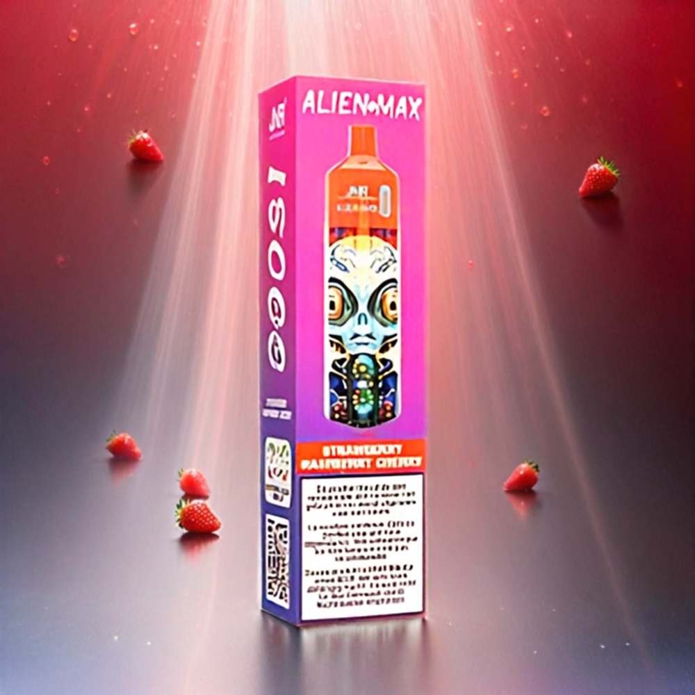 JNR Alien Max 18000 Puffs Schweiz Großhandel – Smart LED Display, 20 Geschmäcke, 850mAh, Type-C, Erdbeere Himbeere Kirsche