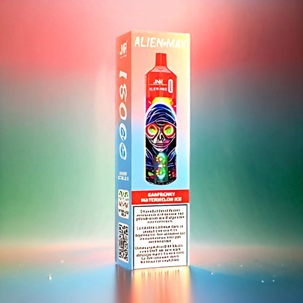 JNR Alien Max 18000 Puffs Schweiz Großhandel – Smart LED Display, 850mAh, Type-C, Raspberry Watermelon Ice