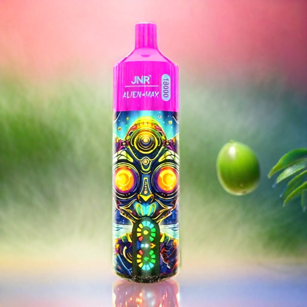 JNR Alien Max 18000 Puffs Schweiz Großhandel – Smart LED Display, Dual Mesh Coil, 20 Geschmacksrichtungen, Kiwi Passionfruit Guava