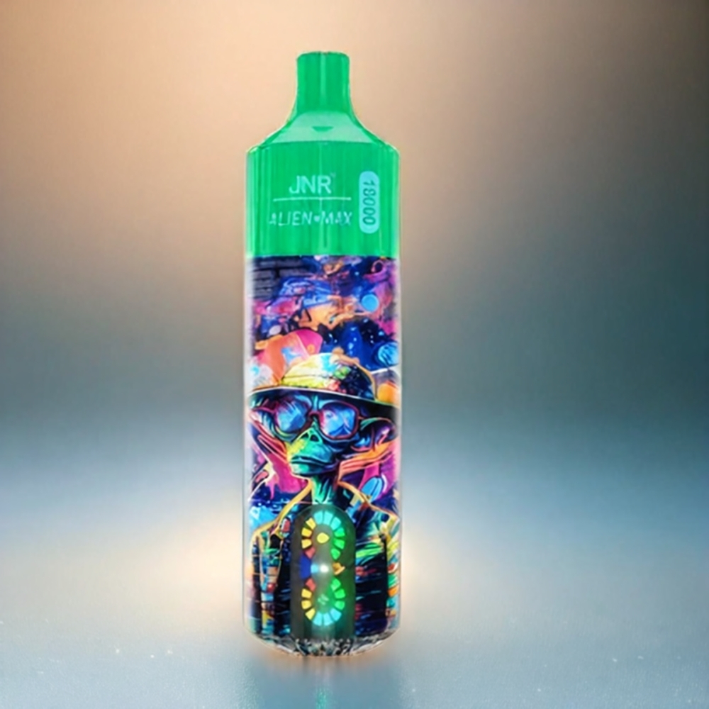 JNR Alien Max 18000 Puffs Schweiz Großhandel mit Smart LED Display, Dual Mesh Coil, 20 Geschmacksrichtungen – Gefrorener Apfel