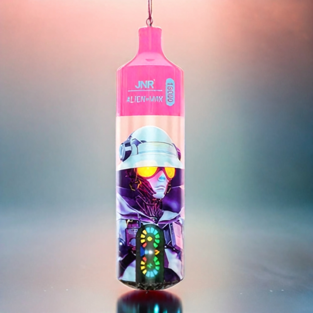 JNR Alien Max 18000 Puffs Vape Erdbeere Iowi Schweiz Großhandel mit Smart LED Display, Dual Mesh Coil & 28ml E-Liquid
