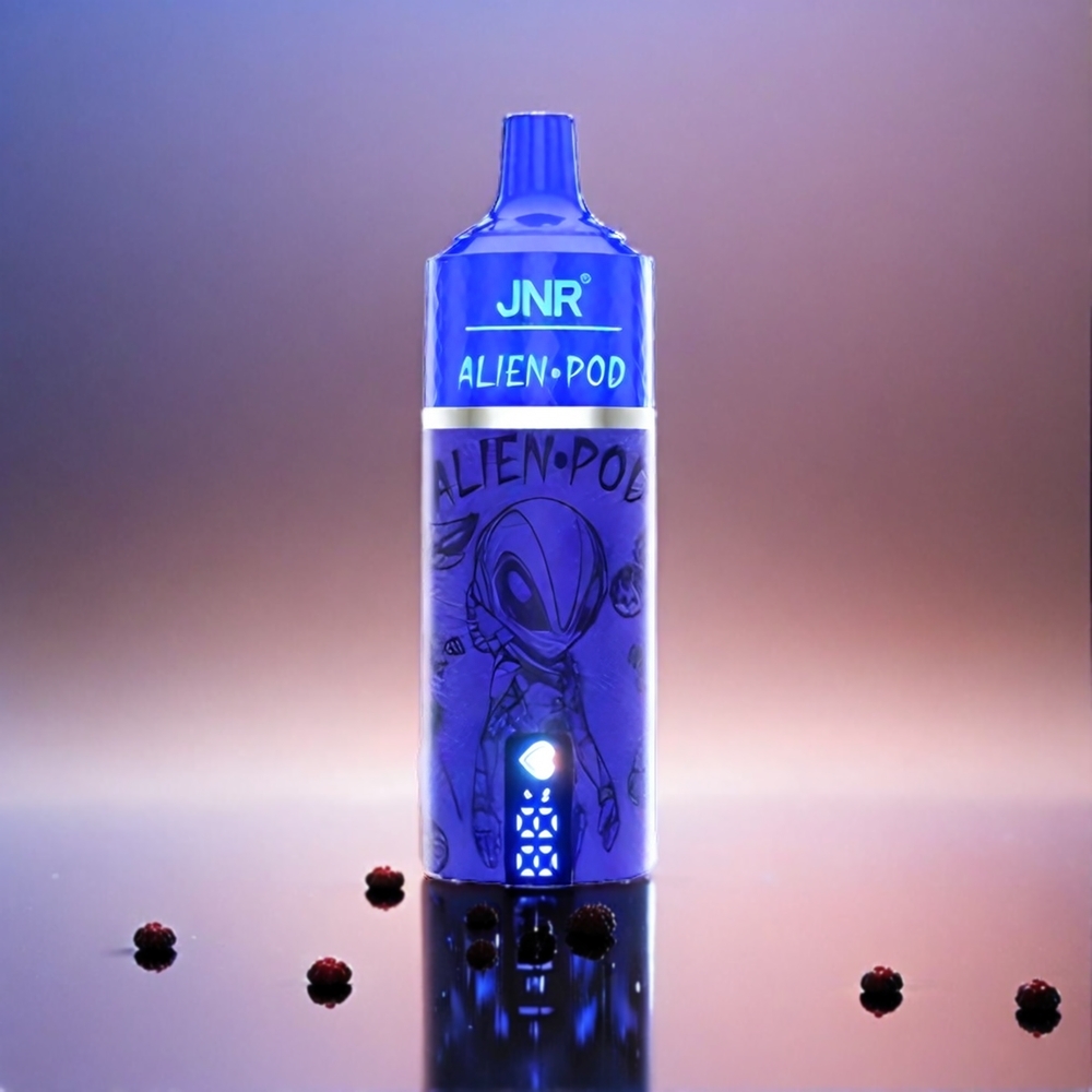 JNR Alien Pod 13000 Puffs Schweiz Großhandel – 850mAh, Type-C, 20ml – Blueberryraspberry