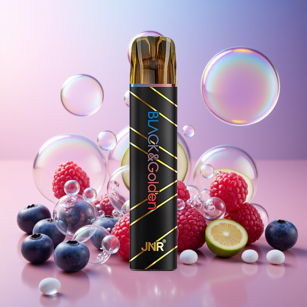 JNR Black&Golden 600+200 Puffs Einweg-Vape Blaubeere-Saure Himbeere 800 Puffs 550mAh 2ml Schweiz großhandel