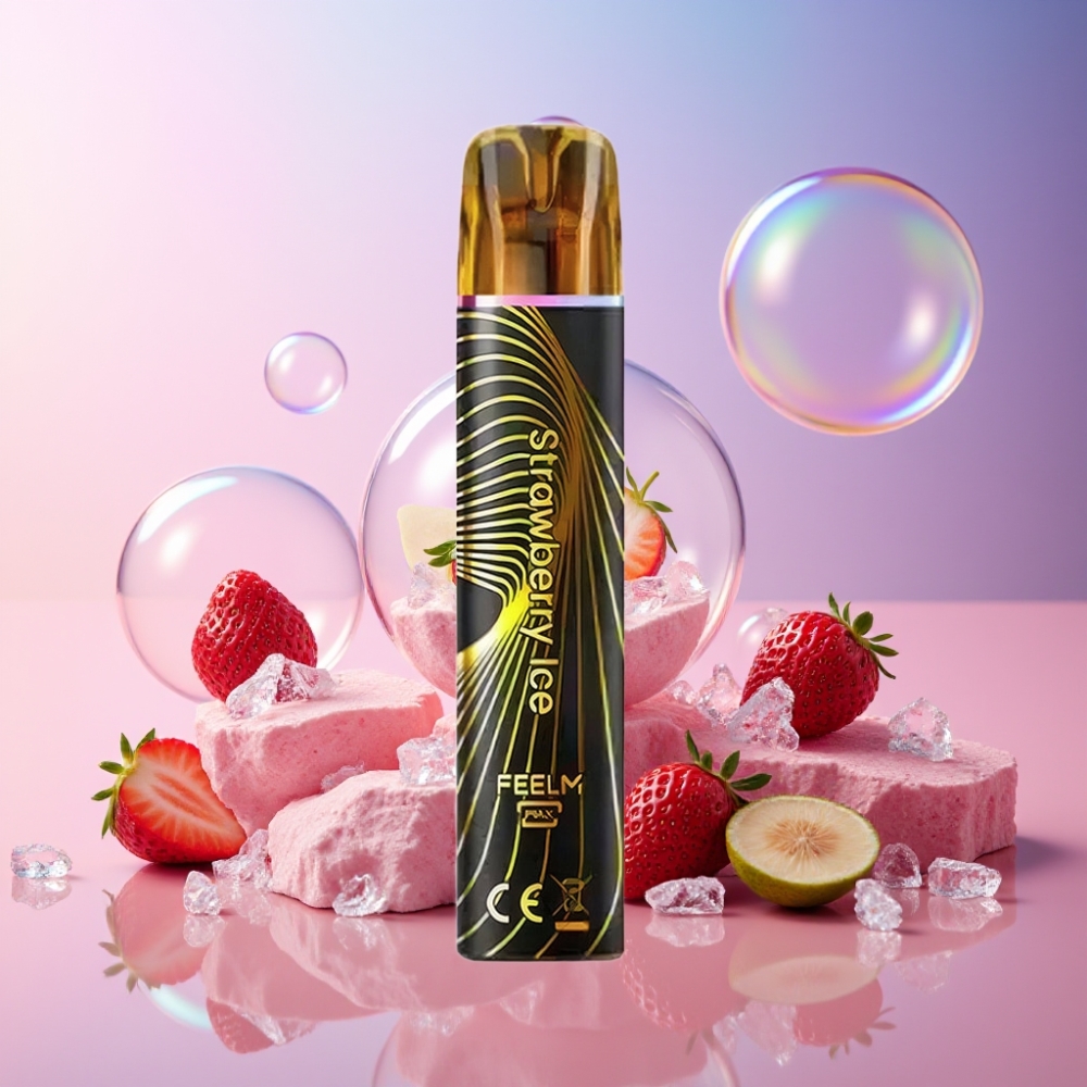 JNR Black&Golden 600+200 Puffs Einweg-Vape Erdbeer-Eis 800 Puffs 550mAh 2ml Schweiz Großhandel