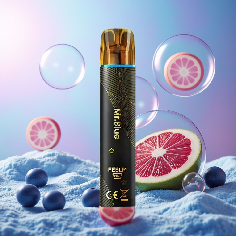 JNR Black&Golden 600+200 Puffs Einweg-Vape Mr Blau – 800 Puffs, 550mAh, 2ml, Schweiz großhandel